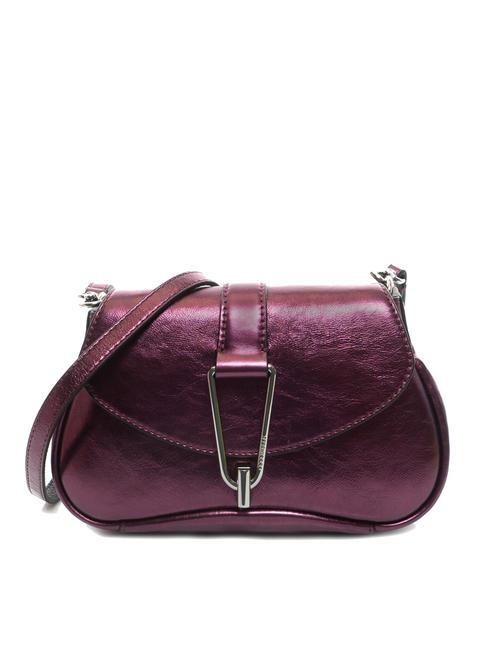 COCCINELLE HIMMA Pochette in pelle laminata pulp pink - Borse Donna