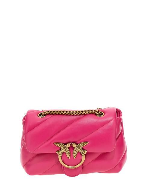 PINKO MINI LOVE BAG Borsa in nappa barbabietola ch-antique gold - Borse Donna