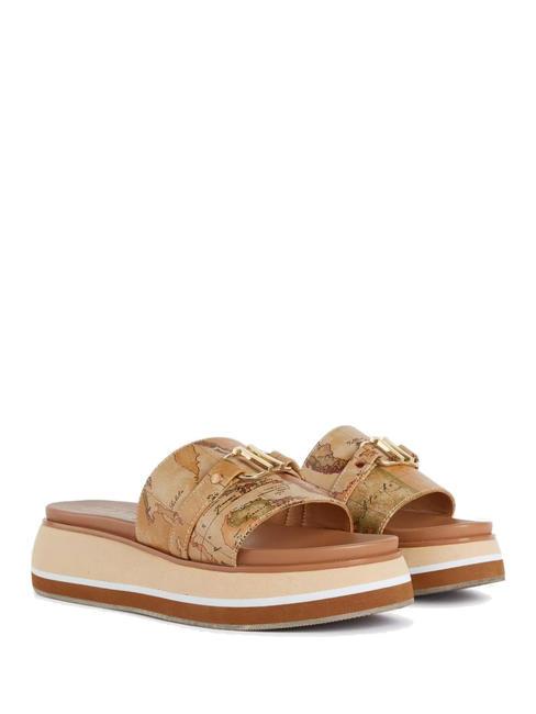 ALVIERO MARTINI PRIMA CLASSE GEO CLASSIC Sandalo ciabatta platform NATURALE - Scarpe Donna