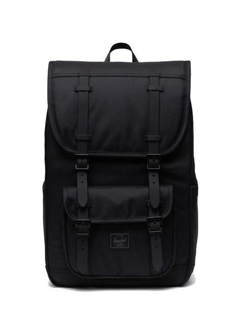 HERSCHEL LITTLE AMERICA MID Zaino porta PC 15,6" black tonal - Zaini Scuola & Tempo Libero