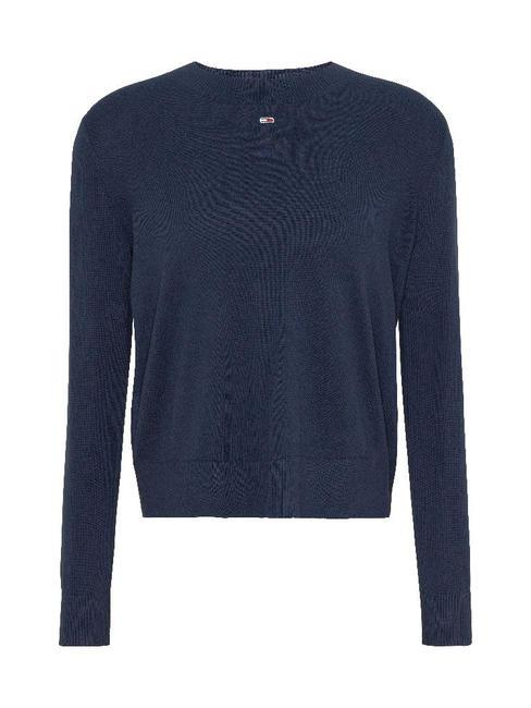 TOMMY HILFIGER TOMMY JEANS Essential Maglione girocollo BLU NAVY - Maglie Donna