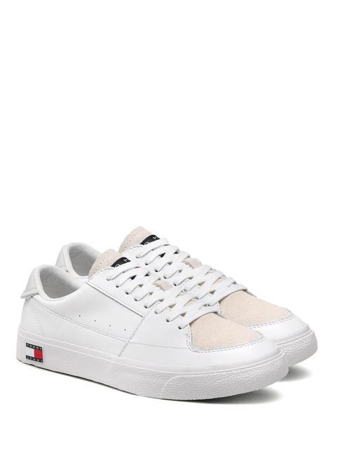 TOMMY HILFIGER TJ VULCANIZED Sneakers in pelle white - Scarpe Uomo