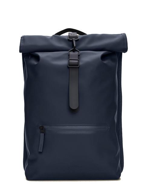 RAINS ROLLTOP RUCKSACK Zaino impermeabile grande navy - Zaini