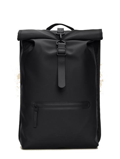 RAINS ROLLTOP RUCKSACK Zaino impermeabile grande black - Zaini