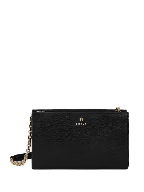 FURLA CAMELIA Borsa piccola in pelle a tracolla Nero - Borse Donna