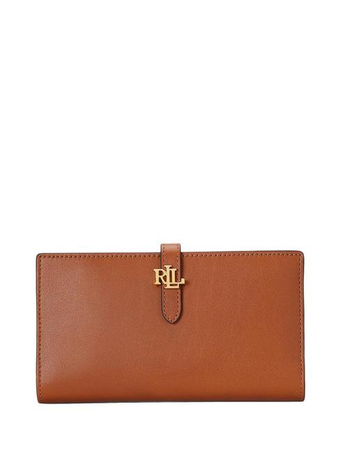 RALPH LAUREN BIFOLD SET Portafoglio in pelle lauren tan2 - Portafogli Donna