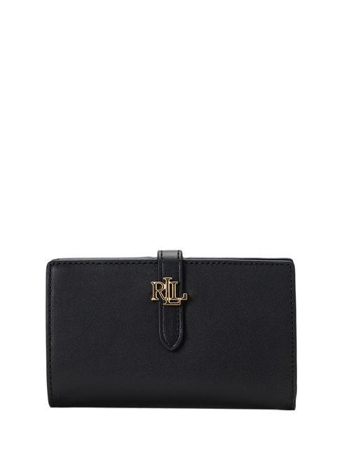 RALPH LAUREN CONTINENTAL Portafoglio in pelle NERO - Portafogli Donna