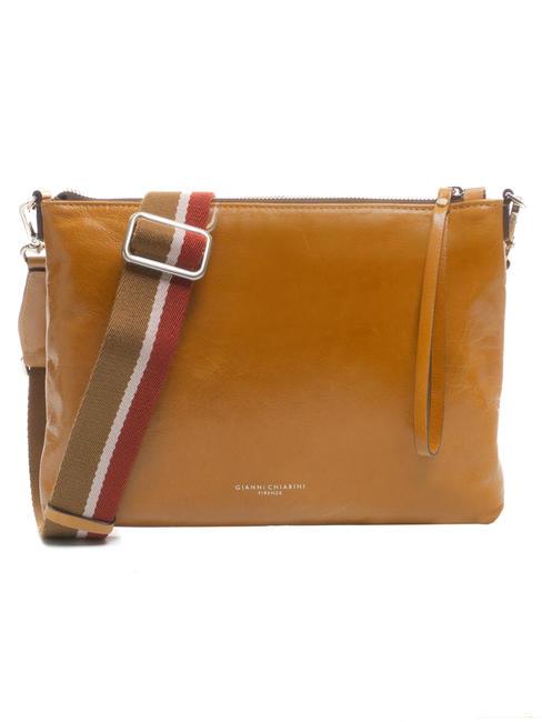 GIANNI CHIARINI CLUTCH Borsa con tracolla, in pelle wood - Borse Donna