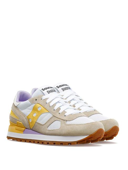 SAUCONY SHADOW ORIGINAL Sneakers white/yellow - Scarpe Donna