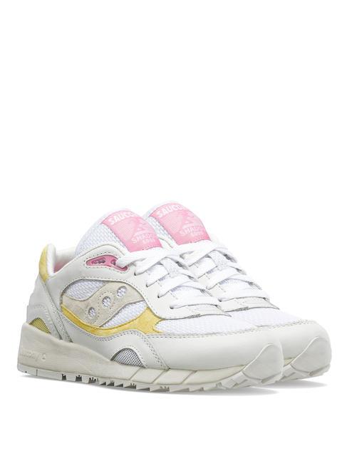 SAUCONY SHADOW 6000 Sneakers white/yellow - Scarpe Donna