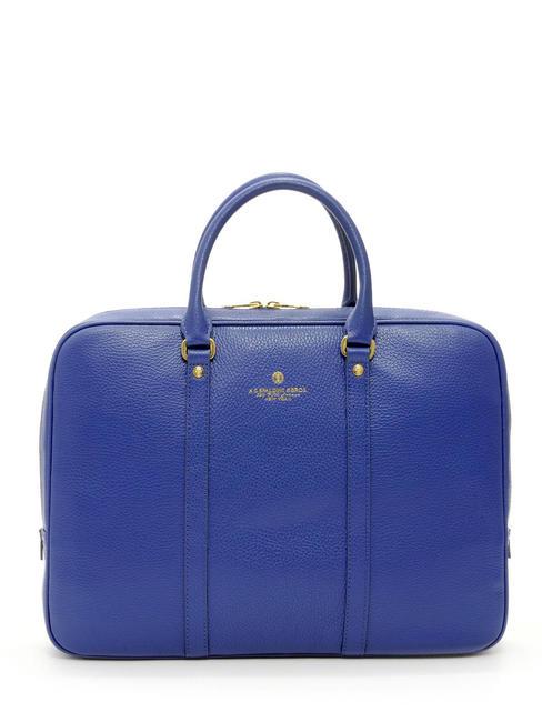 SPALDING TIFFANY Cartella in pelle porta pc 15" blu - Cartelle Lavoro