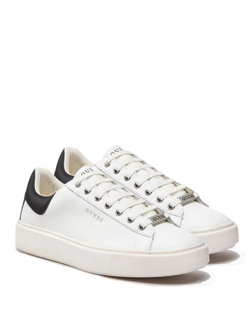 GUESS VIBO Sneakers in pelle white black - Scarpe Uomo