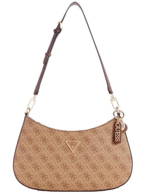 GUESS NOELLE Borsa a spalla latte logo/brown - Borse Donna