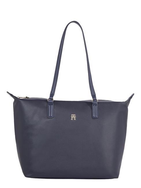 TOMMY HILFIGER POPPY PLUS Borsa shopping a spalla space blue - Borse Donna