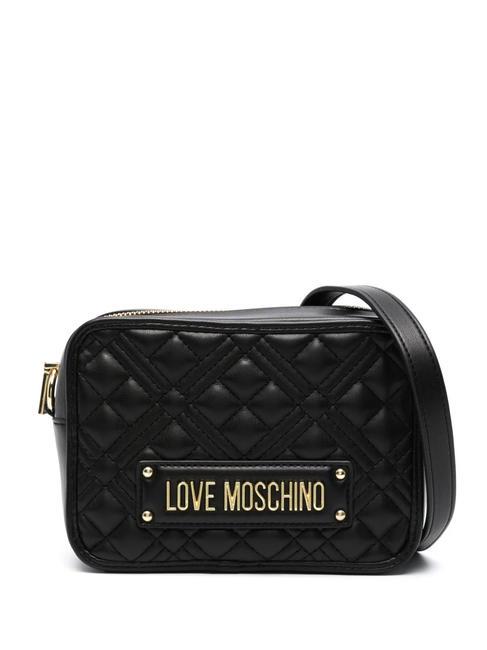 LOVE MOSCHINO QUILTED Borsa camera a tracolla Nero - Borse Donna