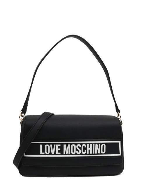 LOVE MOSCHINO PRINT BAG Borsa a spalla con tracolla Nero - Borse Donna