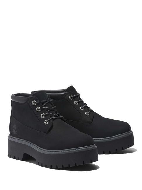 TIMBERLAND HERITAGE PLATFORM Stivaletto in nabuk JETBLACK - Scarpe Donna