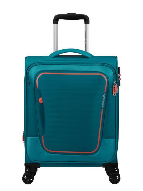 AMERICAN TOURISTER PULSONIC Bagaglio a mano smart espandibile stone teal - Bagagli a mano