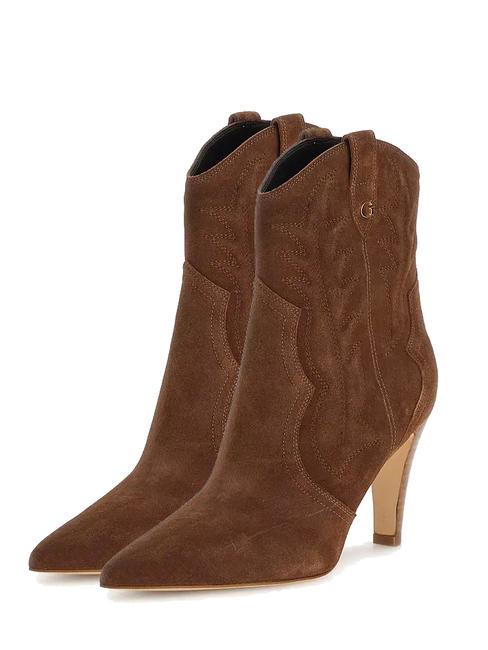 GUESS CALLE Stivaletti in pelle brown - Scarpe Donna