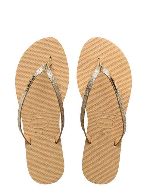 HAVAIANAS YOU GLITTER Infradito golden - Scarpe Donna