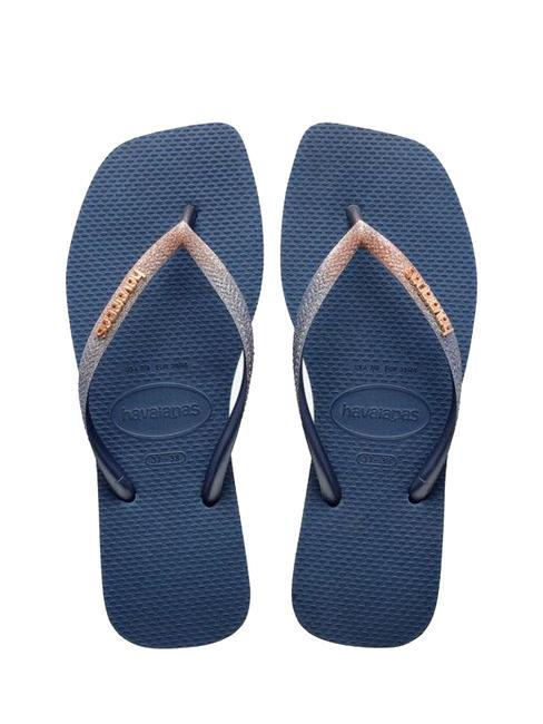 HAVAIANAS SQUARE GLITTER Sandali infradito indigo blue - Scarpe Donna