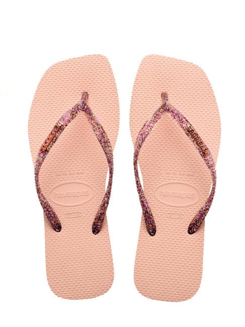 HAVAIANAS SQUARE LOGO Infradito ballet rose - Scarpe Donna