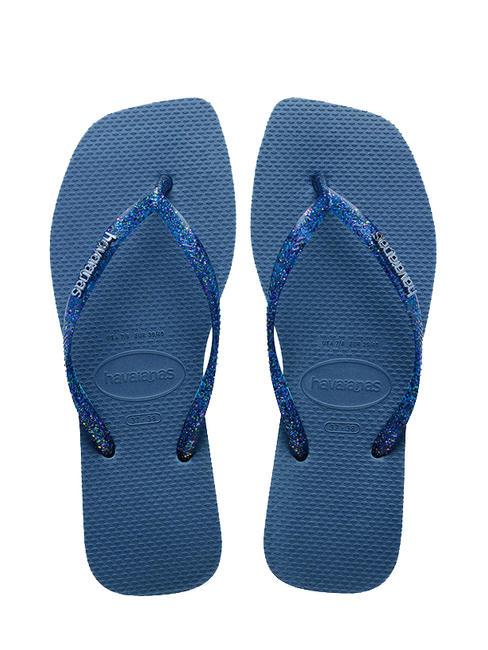 HAVAIANAS SQUARE LOGO Infradito comfy blue - Scarpe Donna