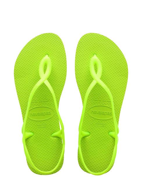 HAVAIANAS LUNA infradito classiche lemon green - Scarpe Donna