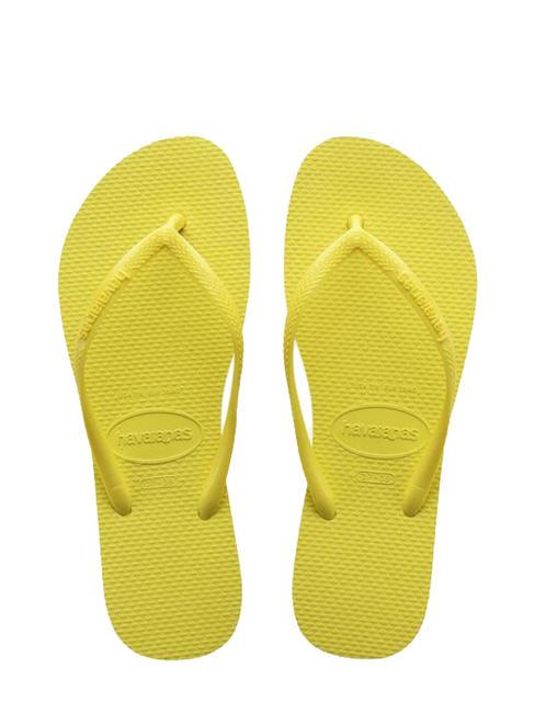 HAVAIANAS SLIM Infradito yellow pixel - Scarpe Donna