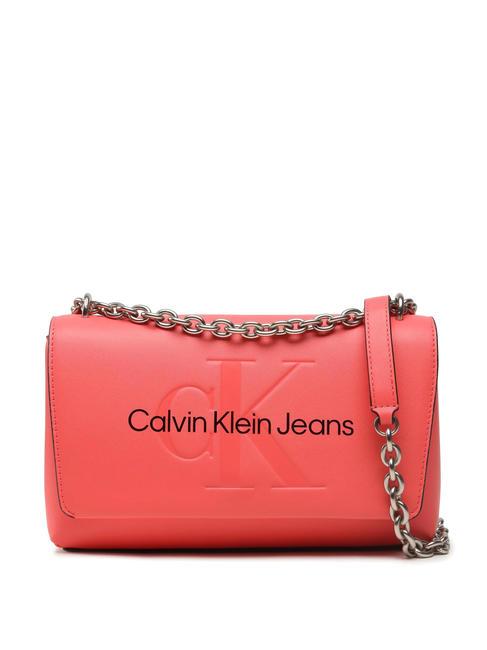 CALVIN KLEIN SCULPTED MONO Borsa convertible con flap dubarry - Borse Donna