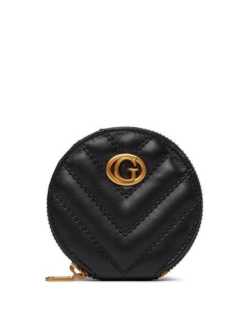 GUESS QUILTED ROUND Astuccio Portachiavi NERO - Portachiavi