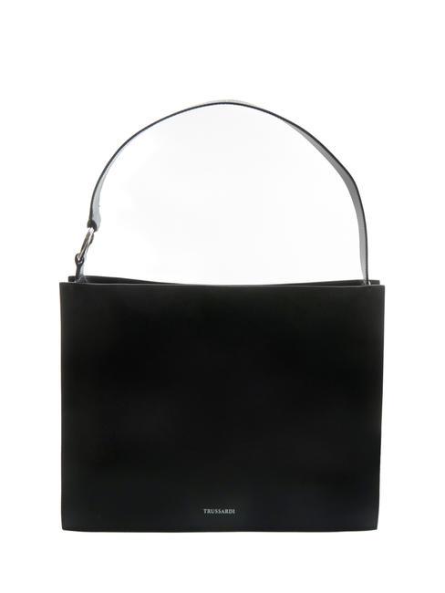 TRUSSARDI OBELIA Borsa a spalla in pelle riciclata NERO - Borse Donna