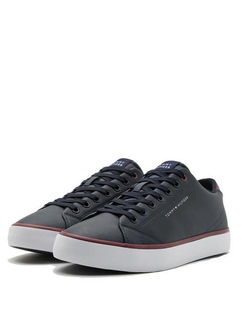 TOMMY HILFIGER HIGH VULCANIC CORE Sneakers in pelle riciclata desert sky - Scarpe Uomo