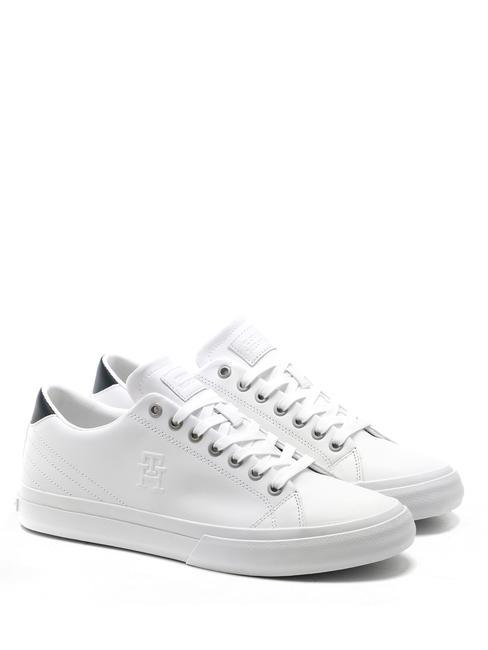 TOMMY HILFIGER HI VULC STREET Sneakers in pelle white - Scarpe Uomo