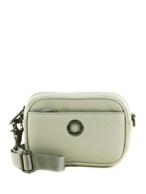 MANDARINA DUCK MELLOW Mini camera bag in pelle pearl - Borse Donna