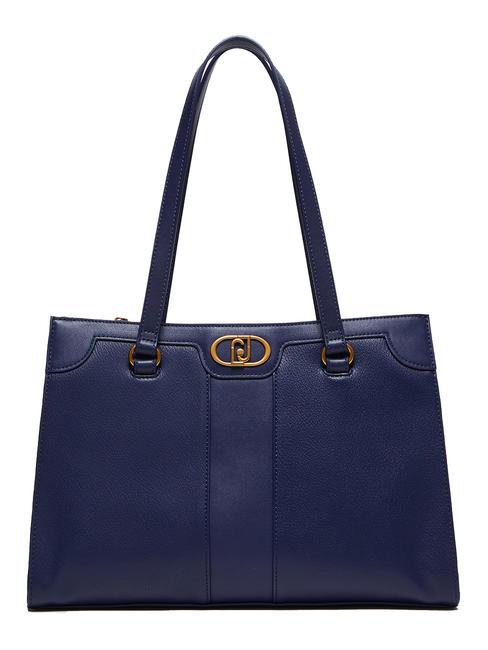 LIUJO ANABA Borsa shopping media dress blue - Borse Donna