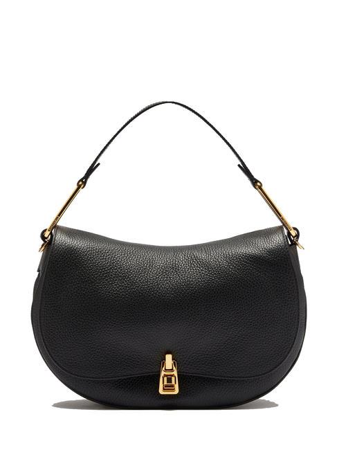 COCCINELLE MAGIE SOFT Borsa a spalla in pelle con tracolla Nero - Borse Donna