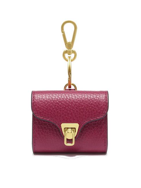 COCCINELLE BEAT SOFT Porta cuffiette in pelle garnet red - Accessori per borse