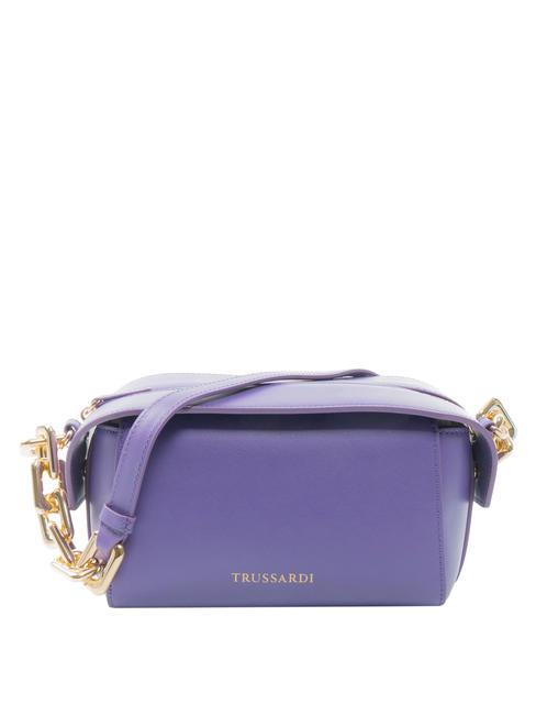 TRUSSARDI ASTER Borsa mini a spalla con catena purple - Borse Donna