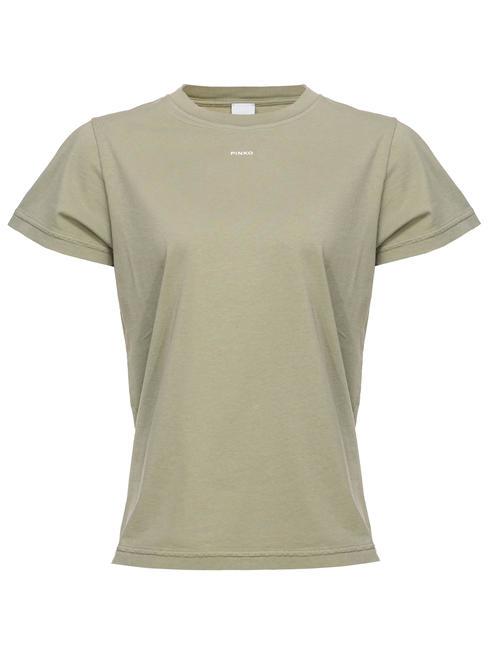 PINKO BASIC T-shirt in jersey verde vertiver - T-shirt e Top Donna