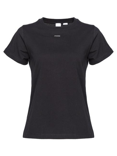 PINKO BASIC T-shirt in jersey nero limousine - T-shirt e Top Donna