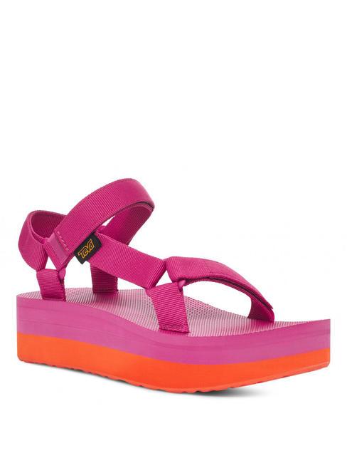 TEVA FLATFORM UNIVERSAL Sandalo rose violet/ orangeade - Scarpe Donna