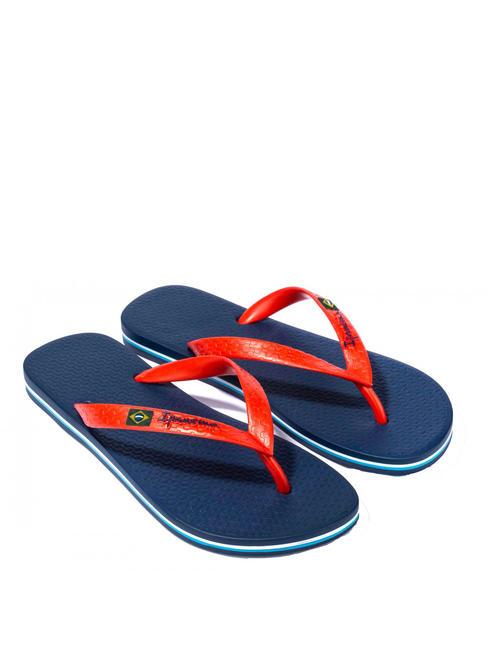 IPANEMA CLAS BRASIL II AD  Infradito blue/red - Scarpe Uomo