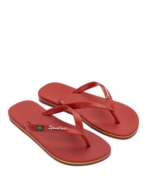 IPANEMA CLAS BRASIL II AD  Infradito red/red - Scarpe Uomo