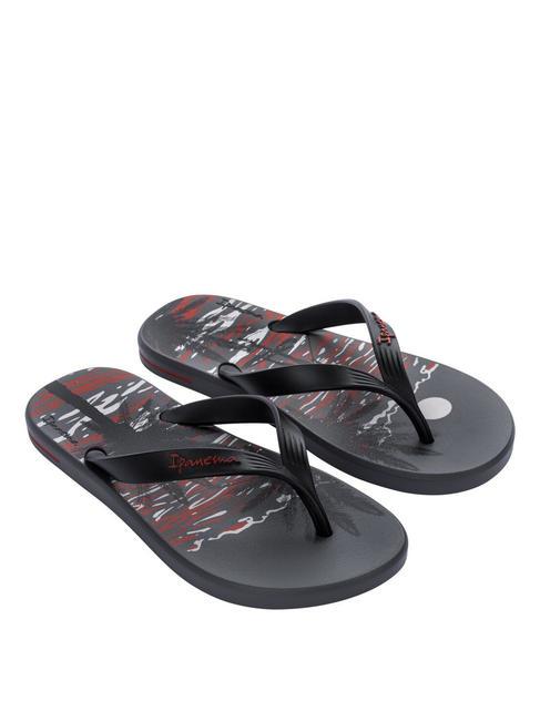 IPANEMA POSTO 10 TEMAS IV  Infradito in gomma grey/black/red - Scarpe Uomo