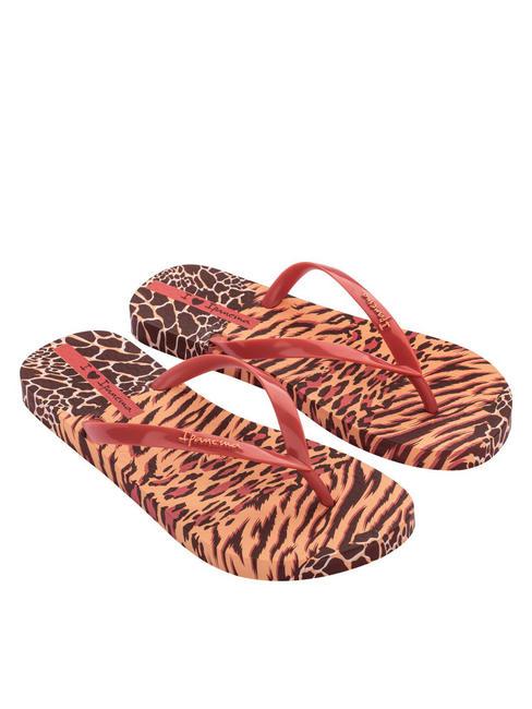 IPANEMA ANIMALE PRINT II  Infradito stampate orange/beige - Scarpe Donna