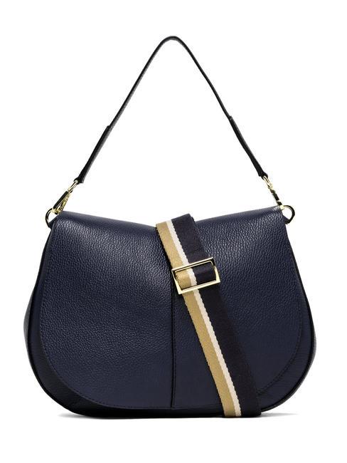 GIANNI CHIARINI HELENA ROUND Borsa in pelle con tracolla in corda BLU NAVY - Borse Donna