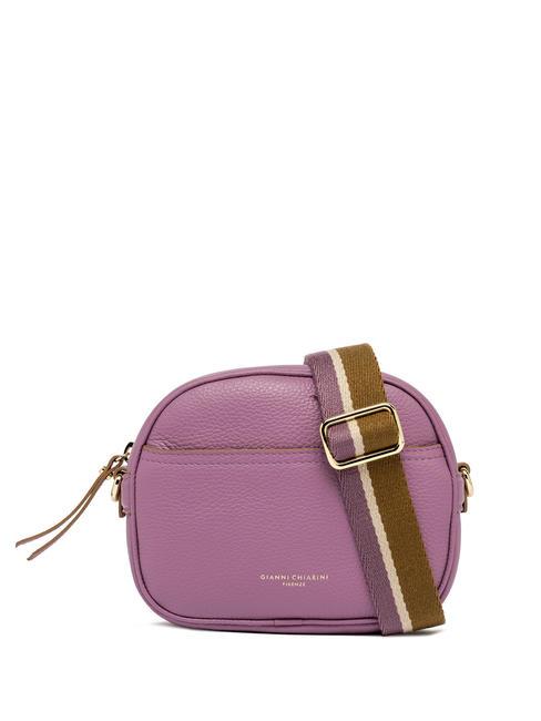 GIANNI CHIARINI NINA Borsa camera case in pelle argyle purple - Borse Donna