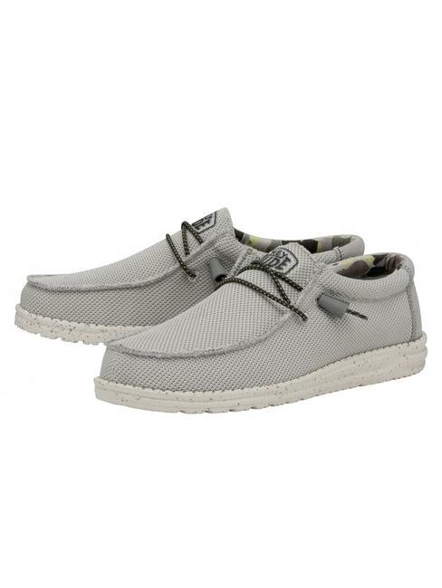 HEY DUDE WALLY SOX TRIPLE NEEDLE Scarpa mocassino fog - Scarpe Uomo