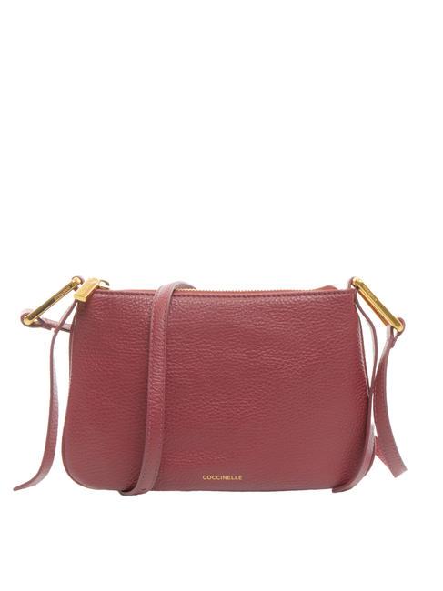 COCCINELLE MAGIE Borsa piccola a tracolla in pelle garnet red - Borse Donna